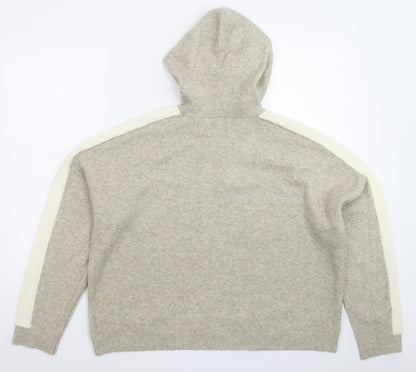 Apricot Womens Grey  Knit Pullover Jumper Size 10  - Oversized