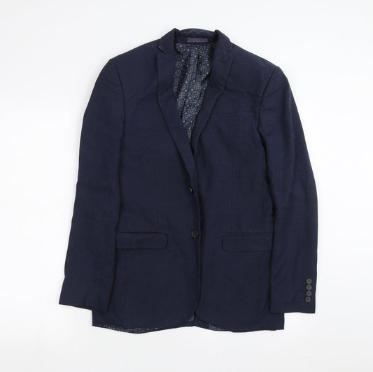 Mens UK Size 36 Red Herring Regular Blue Suit Jacket