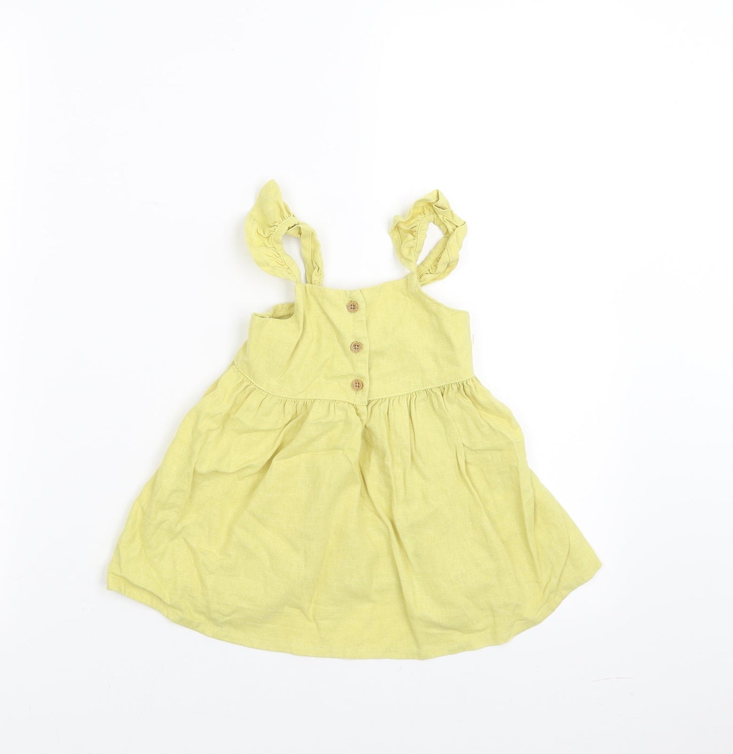 NEXT Girls Yellow   A-Line  Size 9-12 Months