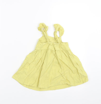 NEXT Girls Yellow   A-Line  Size 9-12 Months