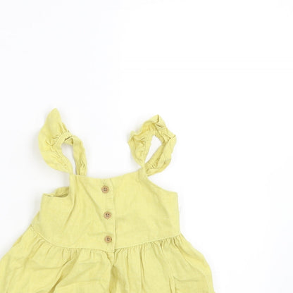 NEXT Girls Yellow   A-Line  Size 9-12 Months