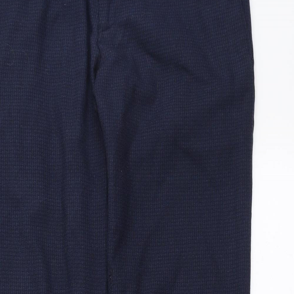 Preworn Mens Blue Check  Trousers  Size 30 in L31 in