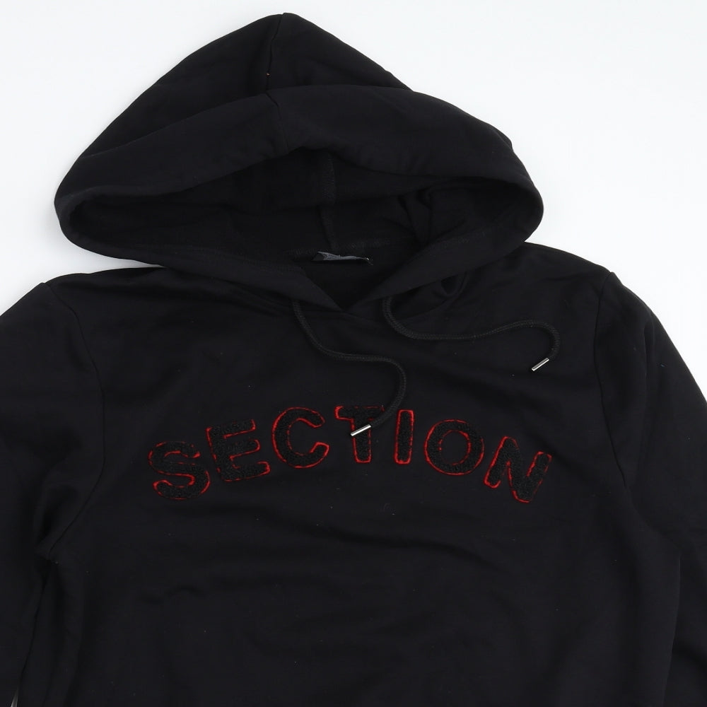 section Womens Black   Pullover Hoodie Size 14  - section