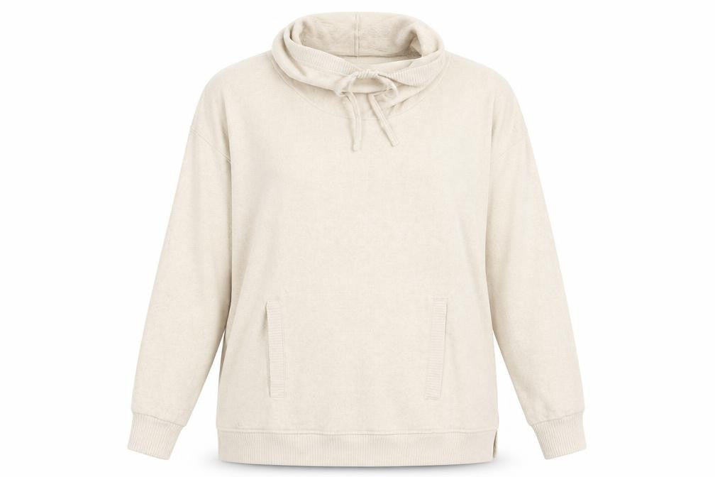 Front view of TU women’s beige jumper, size UK 14