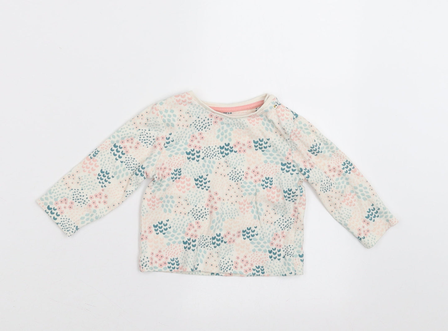 Mini Club Girls Multicoloured Floral  Basic T-Shirt Size 6-9 Months
