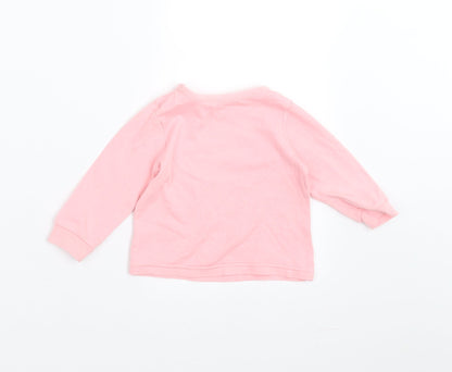 Dylan George Girls Pink   Basic T-Shirt Size 6-9 Months  - smile