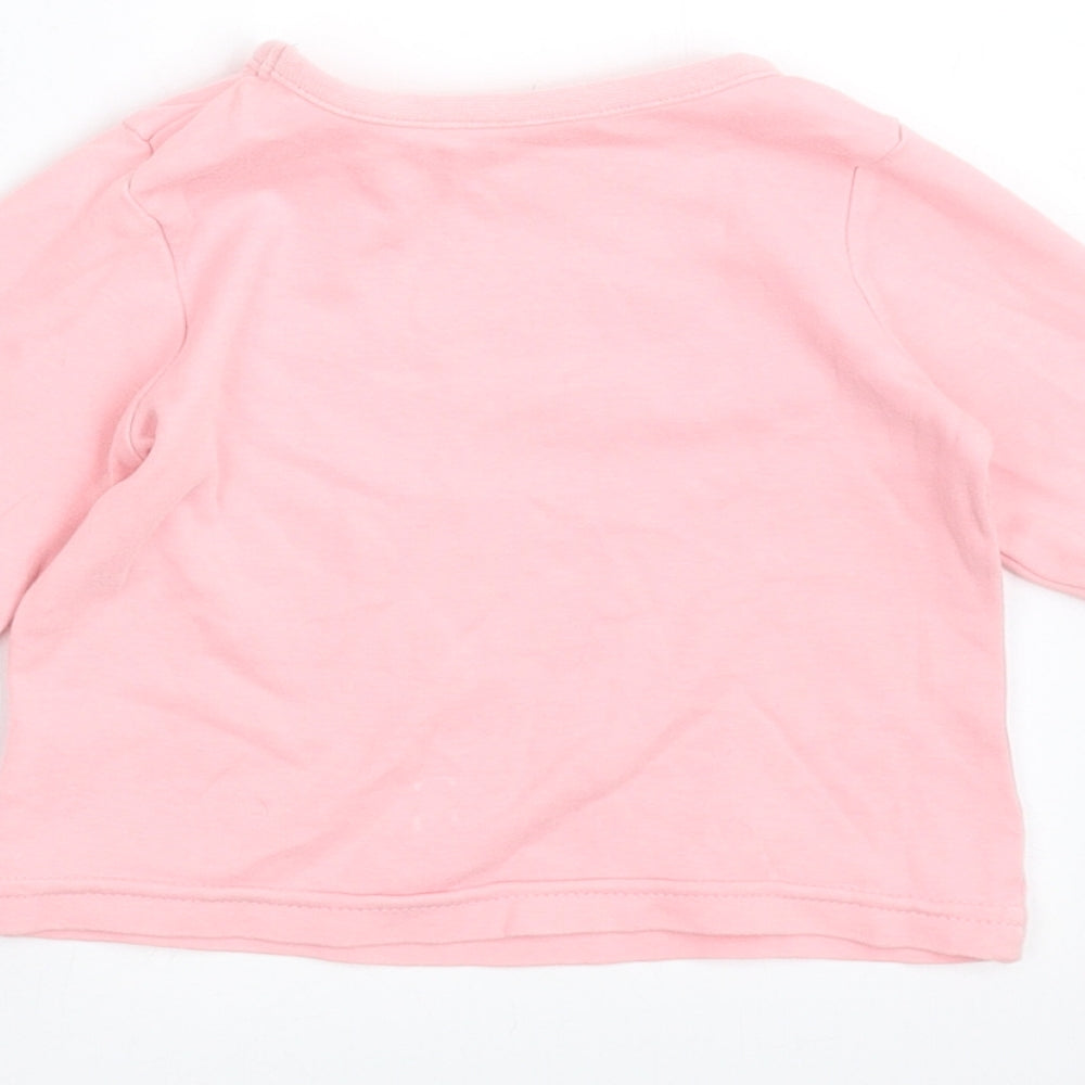 Dylan George Girls Pink   Basic T-Shirt Size 6-9 Months  - smile