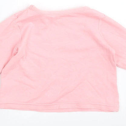 Dylan George Girls Pink   Basic T-Shirt Size 6-9 Months  - smile