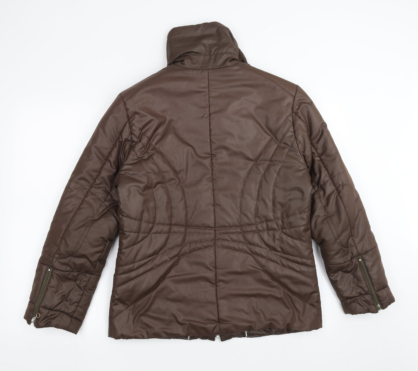 COLLAGE Womens Brown   Puffer Jacket Jacket Size 8