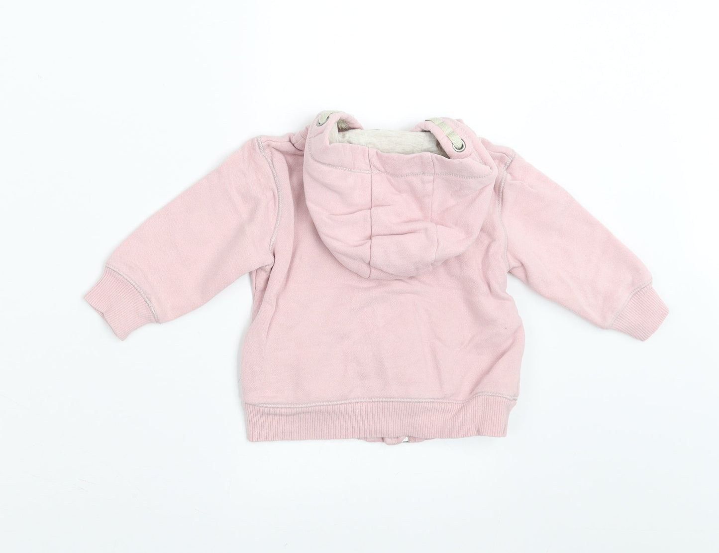NEXT Girls Pink   Full Zip Jumper Size 6-9 Months  - hoodie