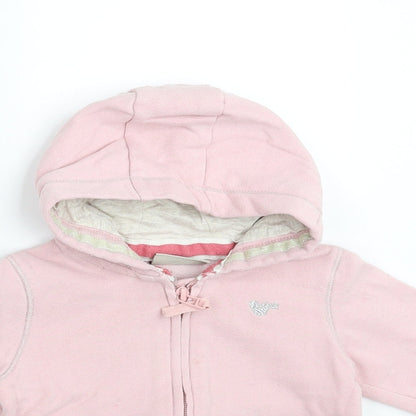 NEXT Girls Pink   Full Zip Jumper Size 6-9 Months  - hoodie