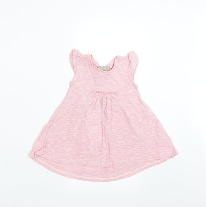 NEXT Girls Red Striped  T-Shirt Dress  Size 9-12 Months