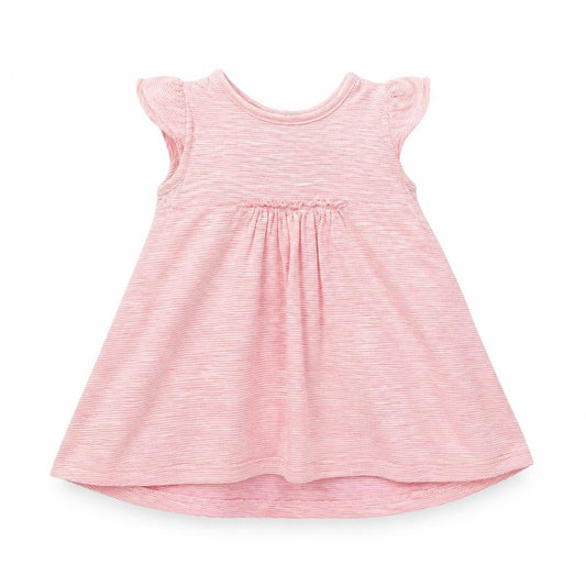 NEXT Girls Red Striped  T-Shirt Dress  Size 9-12 Months