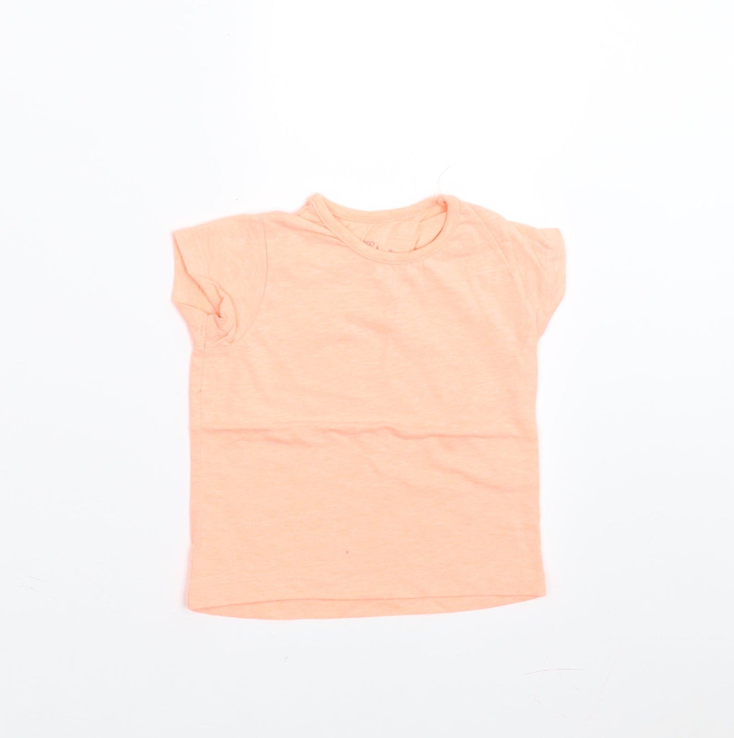PEP&CO Girls Orange   Basic T-Shirt Size 12-18 Months