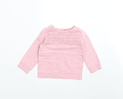 Mini Club Girls Purple   Pullover Jumper Size 9-12 Months  - Sweatshirt