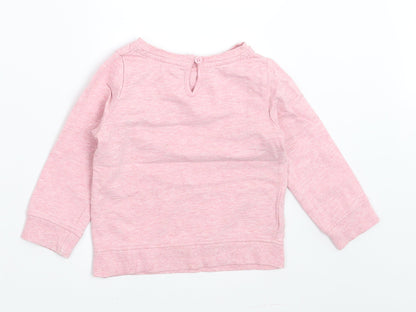 Mini Club Girls Purple   Pullover Jumper Size 9-12 Months  - Sweatshirt