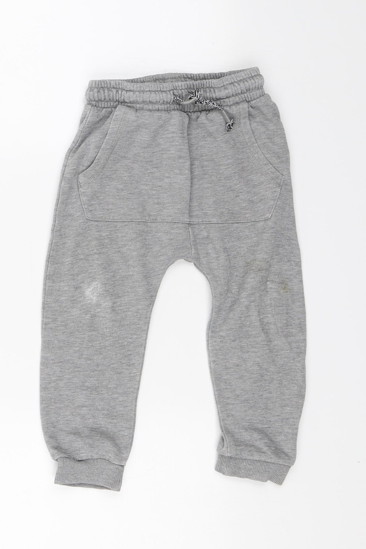 George Boys Grey   Jogger Trousers Size 2 Years