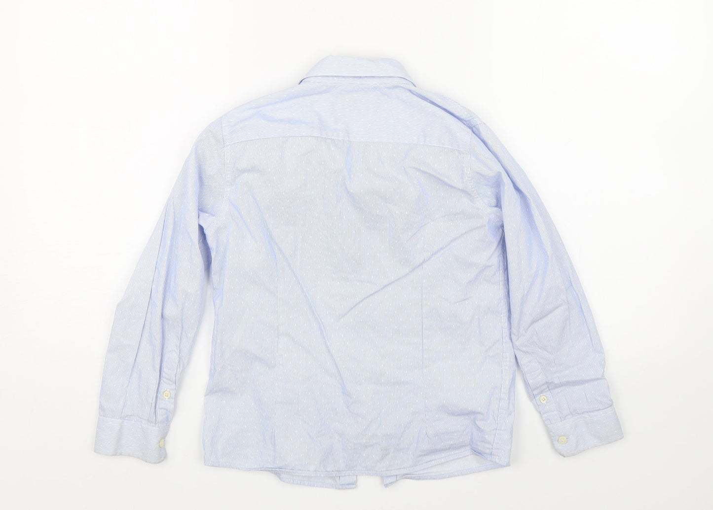 Zara boys Boys Blue Polka Dot  Basic Button-Up Size 8 Years
