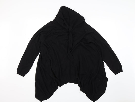 BM Womens Black   Cardigan Jumper Size M