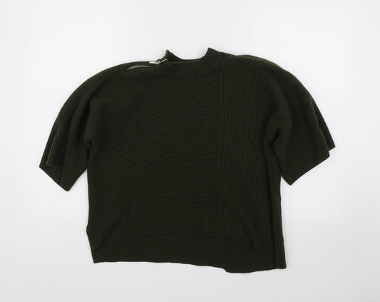 River Island Womens Green Striped  Pullover Jumper Size S