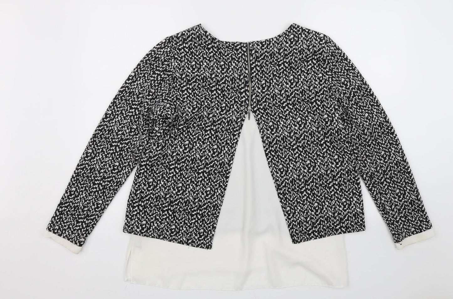 Womens UK Size 14 Wallis Black Basic Blouse