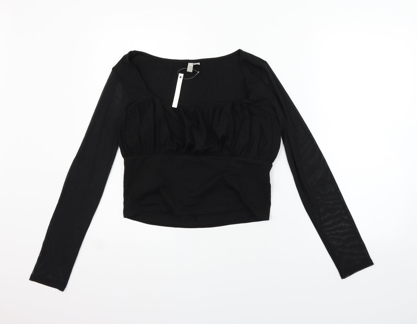 Womens UK Size 14 ASOS Black Basic T-Shirt