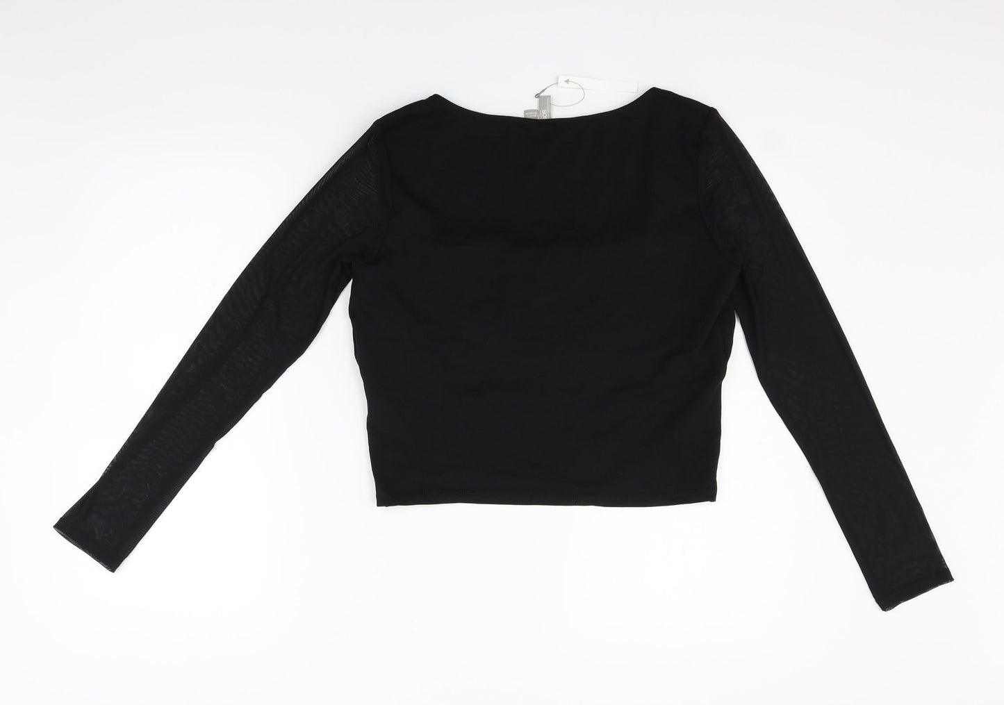 Womens UK Size 14 ASOS Black Basic T-Shirt