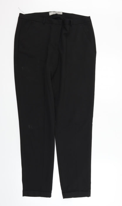 Womens UK Size 12 ASOS Regular Fit  Black Trousers