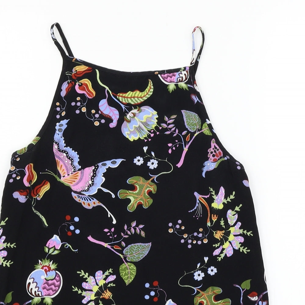 Womens UK Size 6 Warehouse Black Basic Tank
