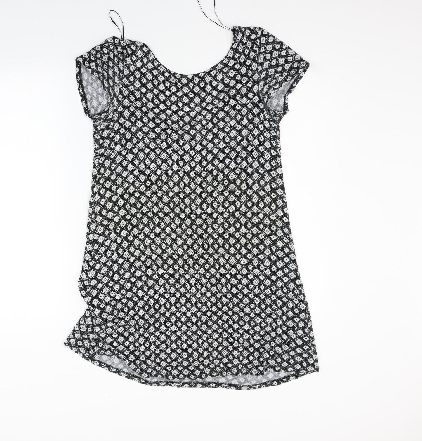 Mango Womens Black Geometric  Fit & Flare  Size XS