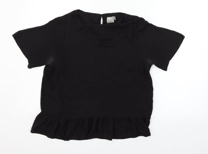 Womens UK Size 14 ASOS Black Basic Blouse