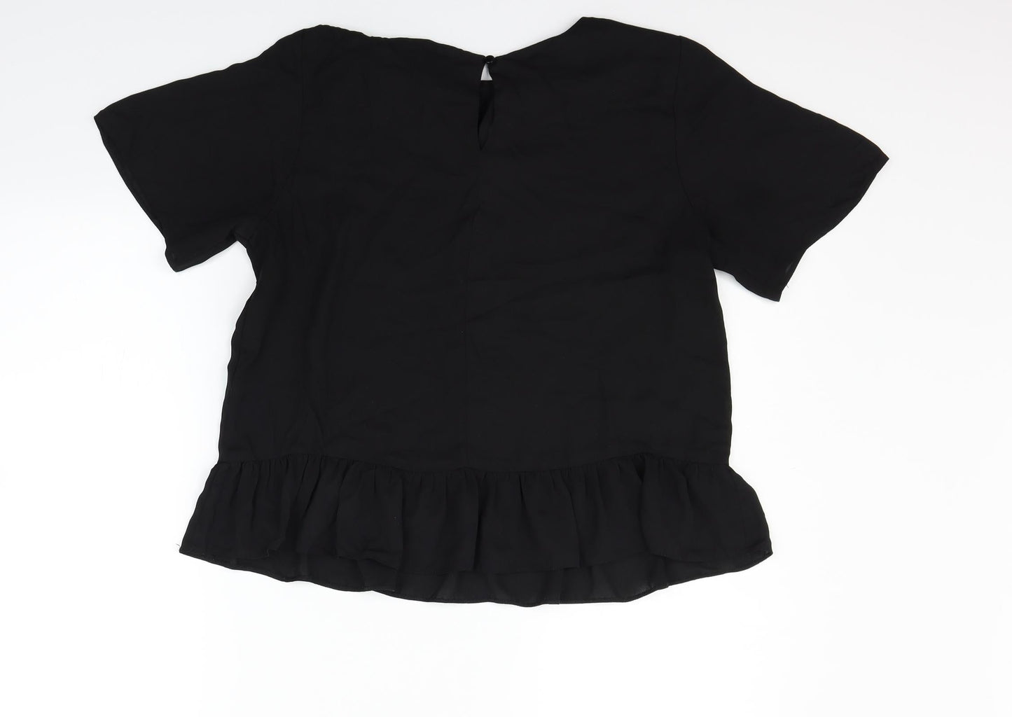Womens UK Size 14 ASOS Black Basic Blouse