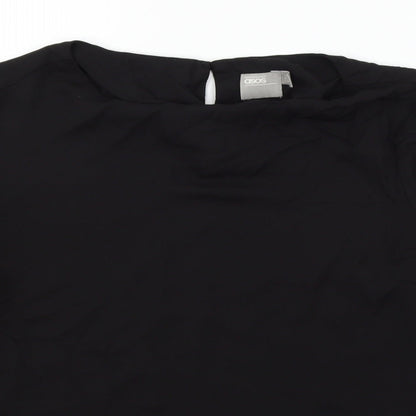 Womens UK Size 14 ASOS Black Basic Blouse