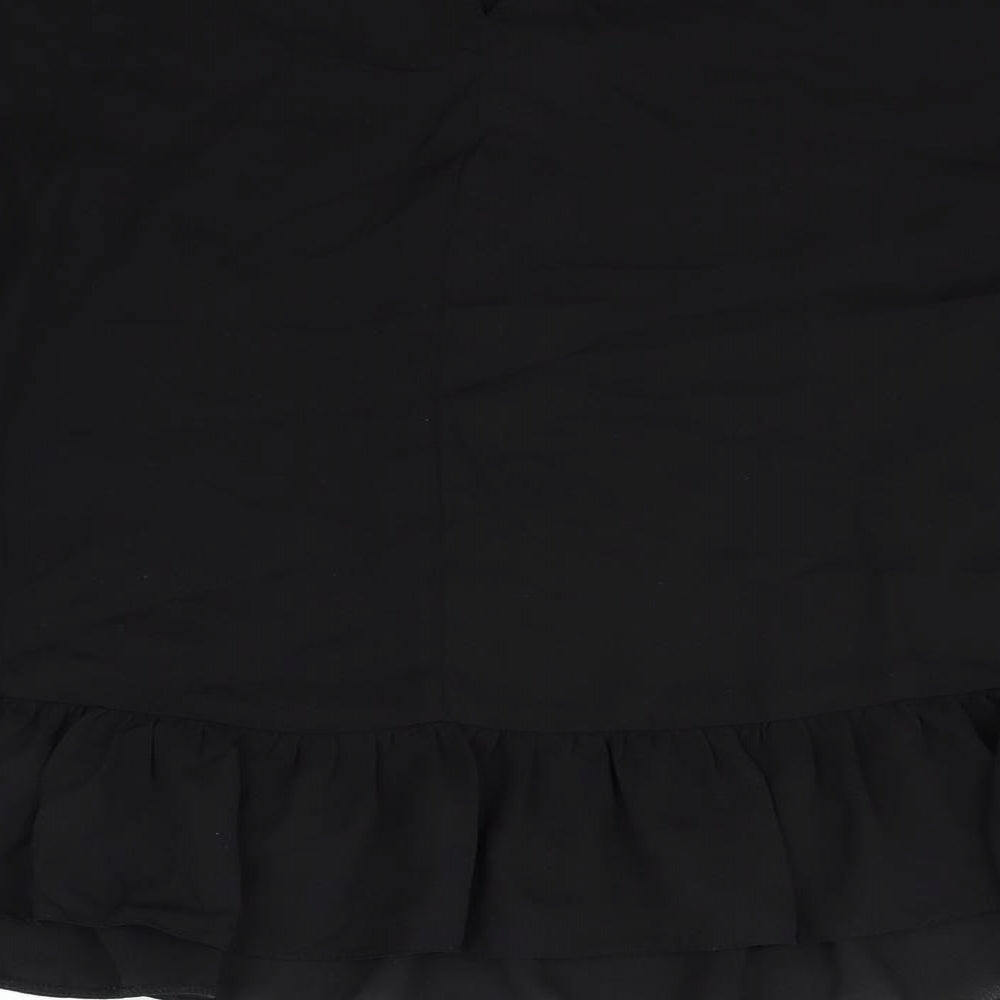 Womens UK Size 14 ASOS Black Basic Blouse