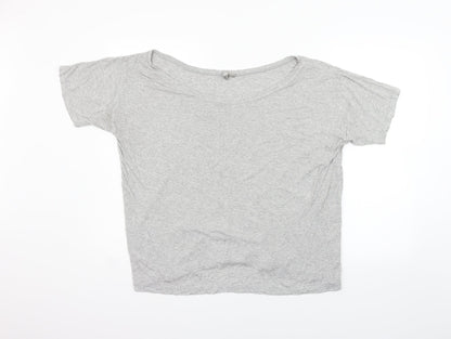 Womens UK Size 14 ASOS Green Basic T-Shirt