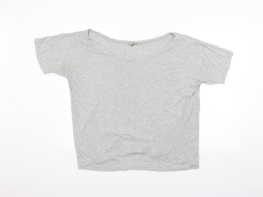 Womens UK Size 14 ASOS Green Basic T-Shirt