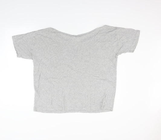Womens UK Size 14 ASOS Green Basic T-Shirt