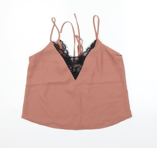 Womens UK Size 12 ASOS Gold Basic Tank