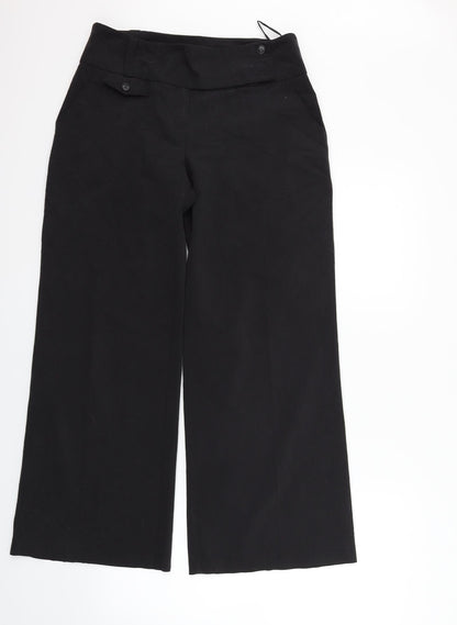 Womens UK Size 10 Dorothy Perkins Regular Fit  Black Trousers