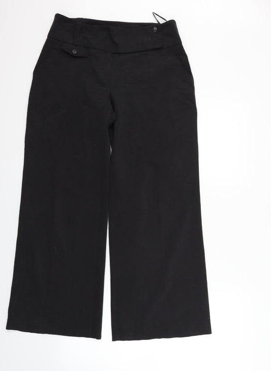 Womens UK Size 10 Dorothy Perkins Regular Fit  Black Trousers