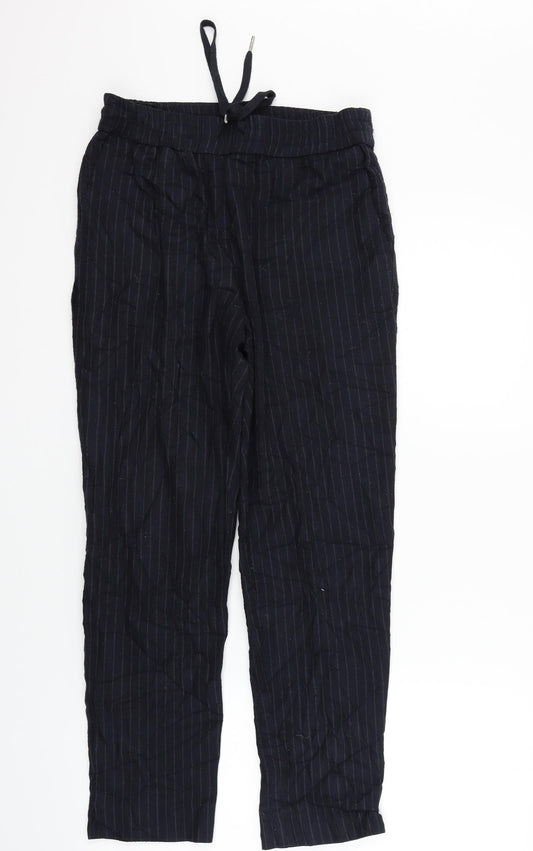 Womens UK Size 8 H&M Regular Fit  Black Trousers