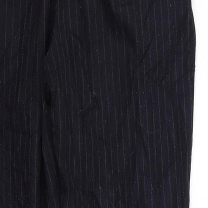 Womens UK Size 8 H&M Regular Fit  Black Trousers
