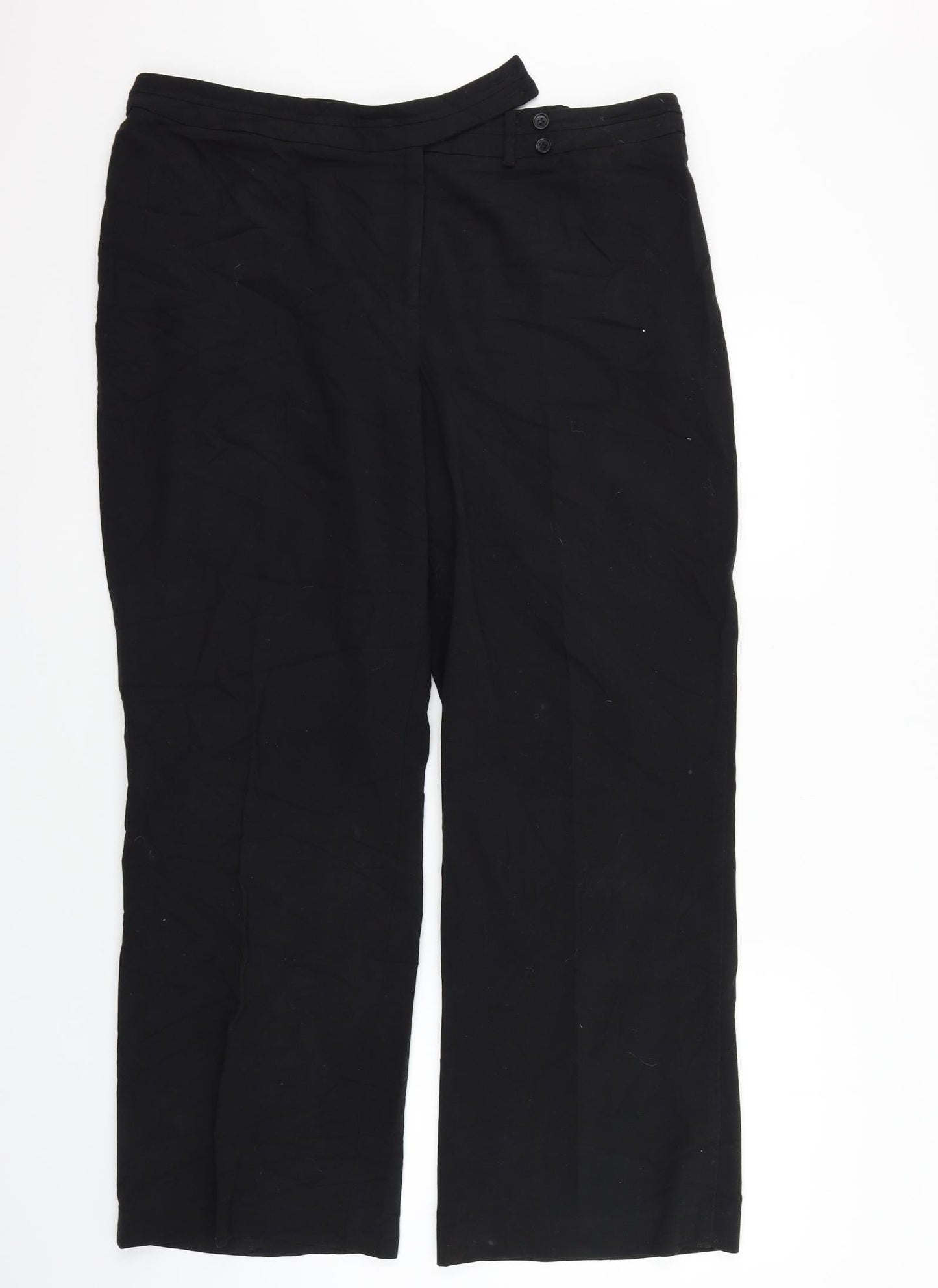 Portafina Womens Black   Trousers  Size 18 L30 in