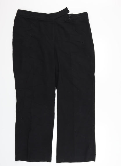Portafina Womens Black   Trousers  Size 18 L30 in