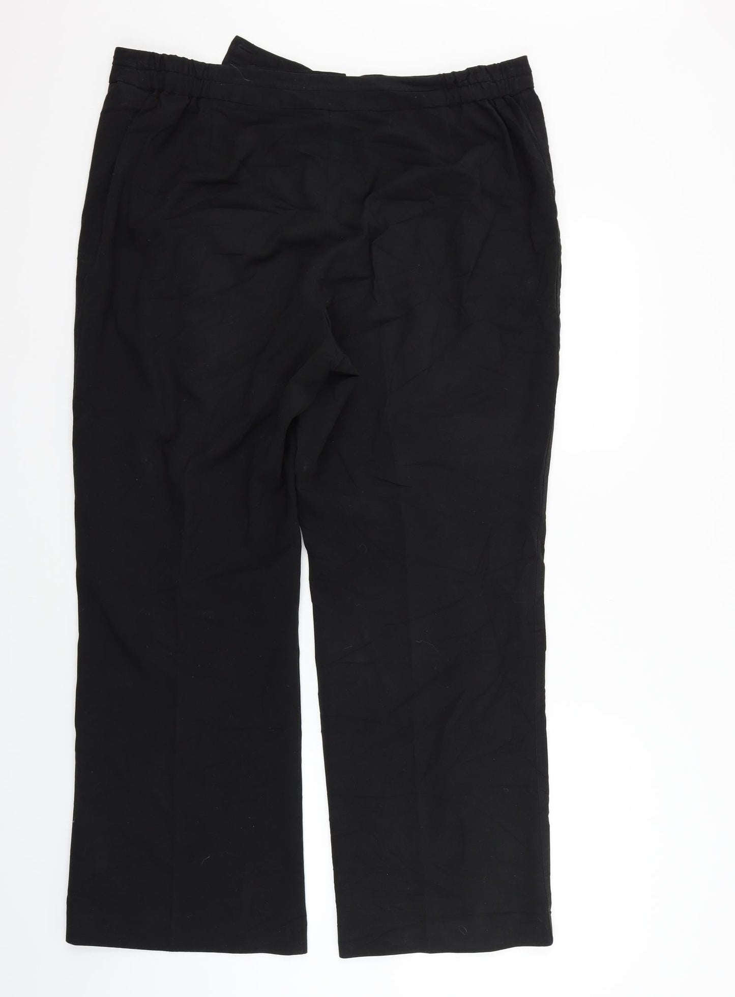 Portafina Womens Black   Trousers  Size 18 L30 in