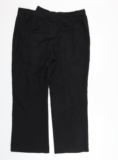 Portafina Womens Black   Trousers  Size 18 L30 in