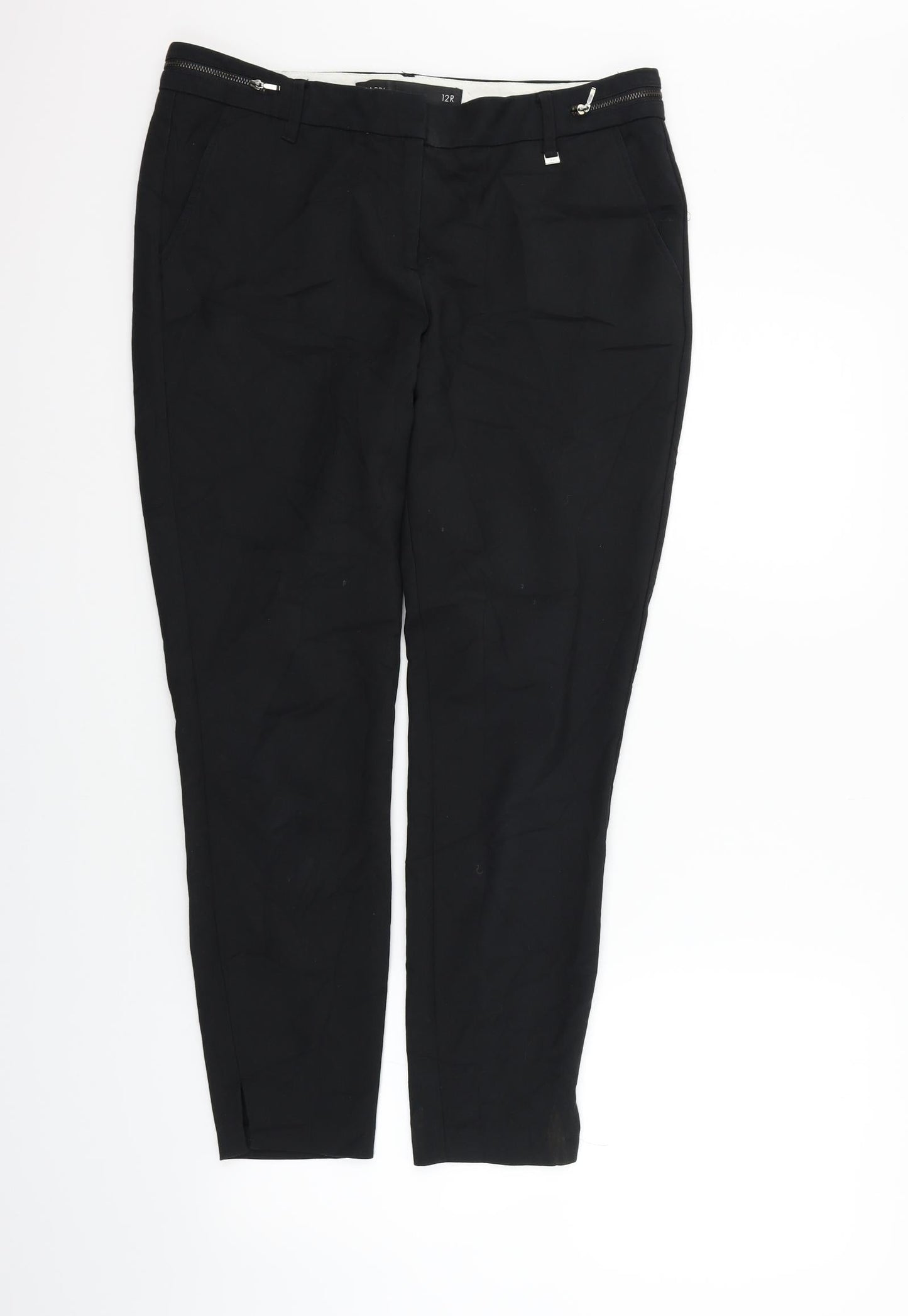 Womens UK Size 12 NEXT Regular Fit  Black Trousers