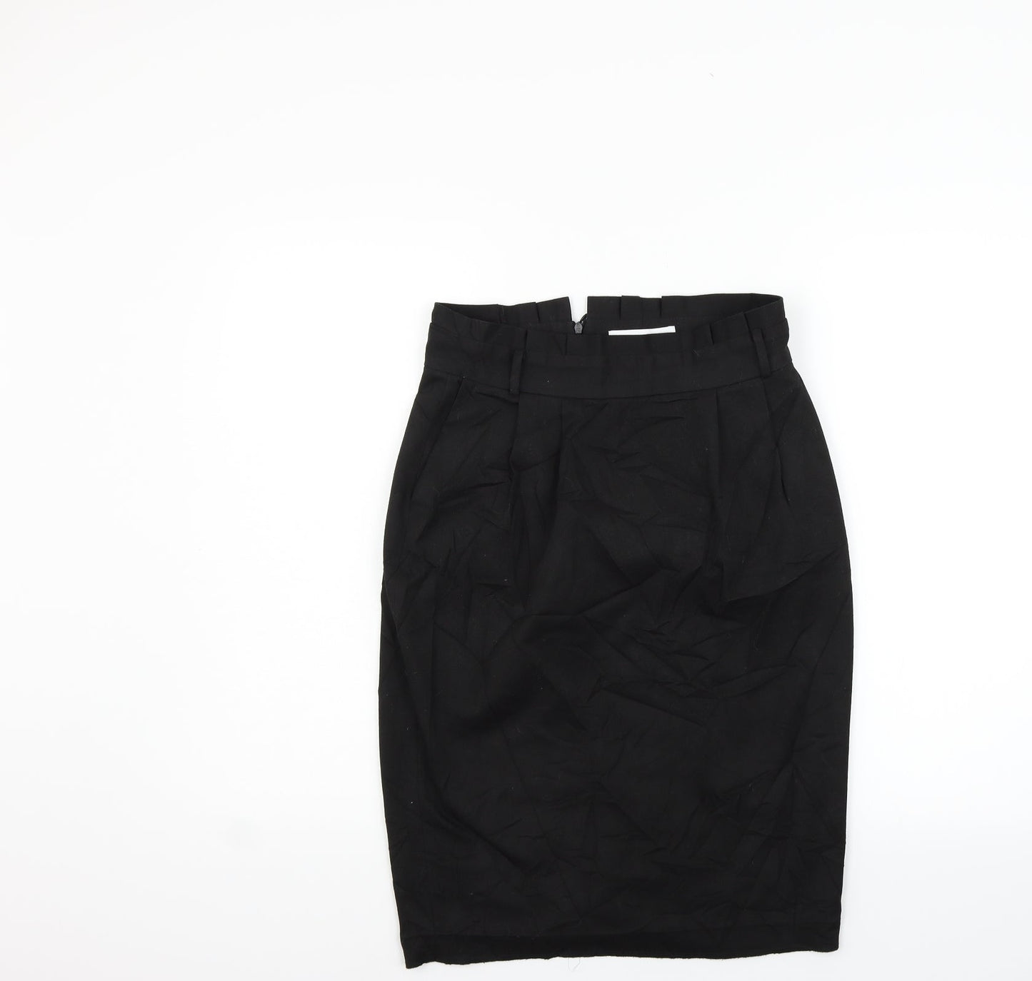 Reversed Womens Black   A-Line Skirt Size 8