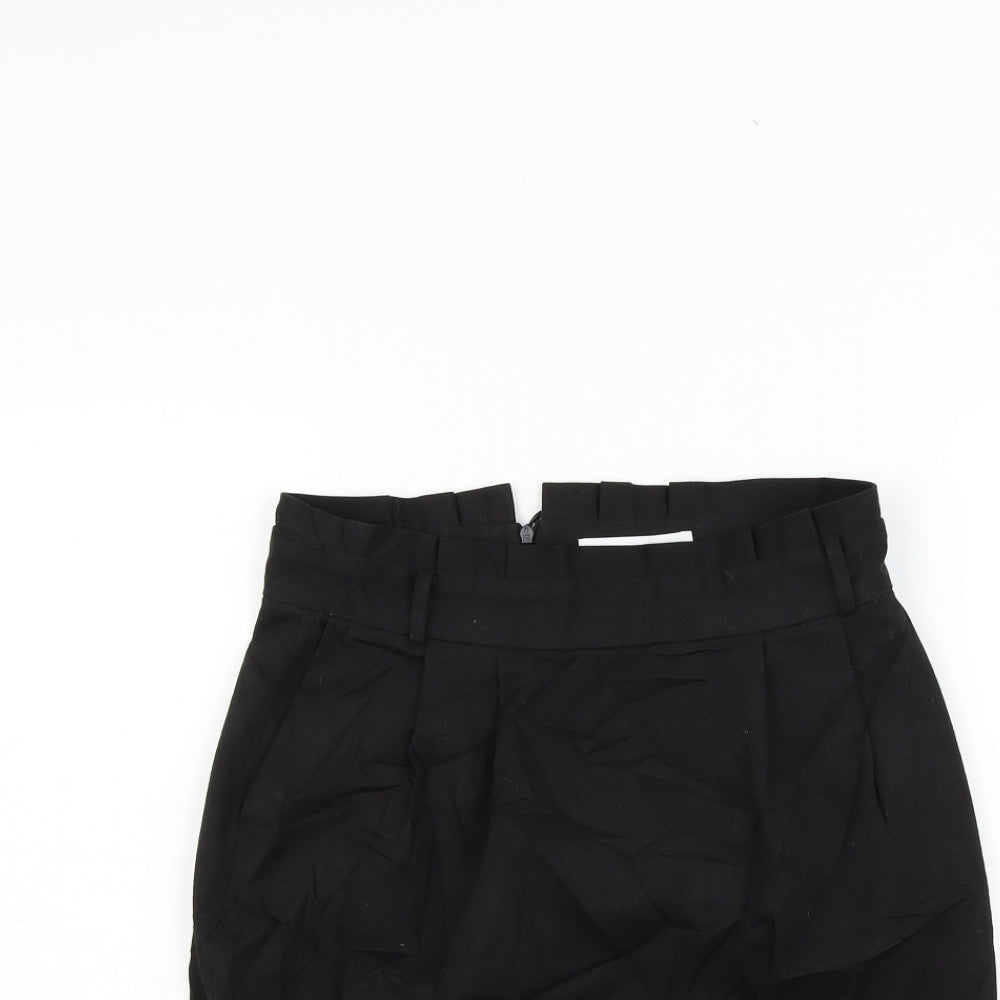 Reversed Womens Black   A-Line Skirt Size 8