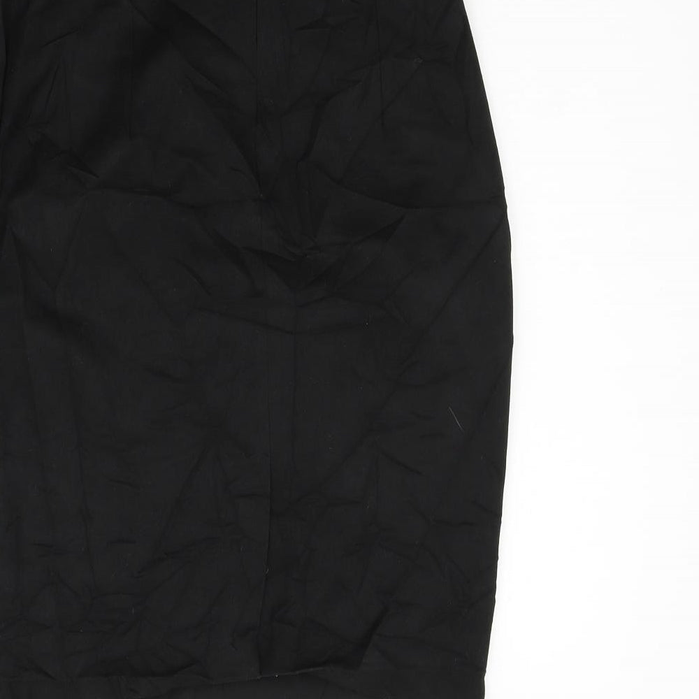 Reversed Womens Black   A-Line Skirt Size 8